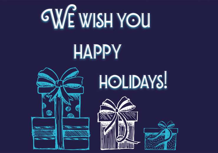We wish you happy holidays!