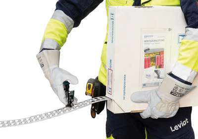 MOSO perforated strip cut by using hand tools