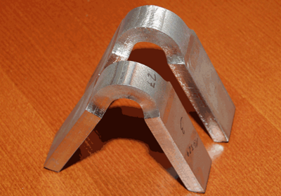 Photo bending tests, weld