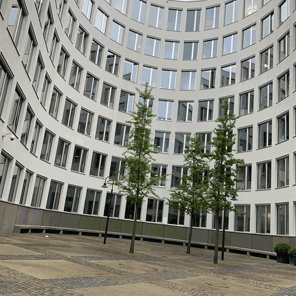 Foto: Referenzbild Bremer Landesbank, Innenhof