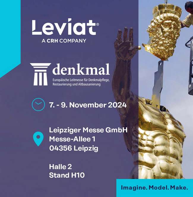 denkmal, Europäische Leitmesse für Denkmalpflege, Restaurierung und Altbausanierung. 7. - 9. November, Leipziger Messe Gmbh, Messe-Allee 1, 04356 Leipzig, Halle 2 Stand H10.