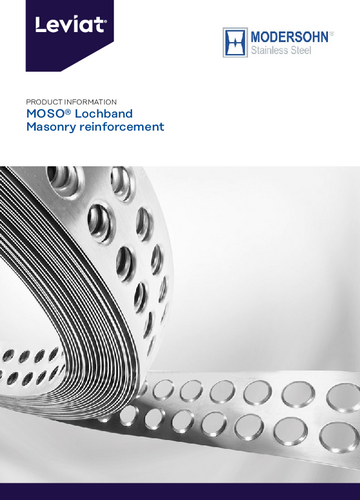 Reinforcement from the reel Product information (12 pages DIN-A4) Broschure MOSO® Lochband perforated strip - reinforcement from the reel