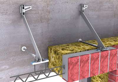 Precast fixing with pressure screw