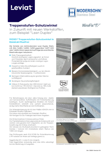 Flyer Treppenstufen-Schutzwinkel