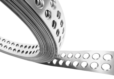 The MOSO® perforated strip masonry reinforcement on the role