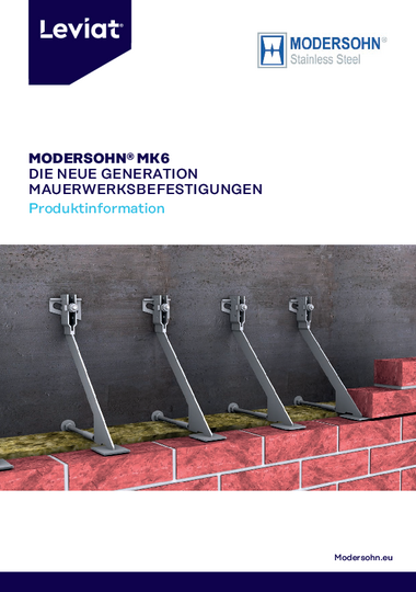 MODERSOHN® MK6 Konsolanker - Technische Datenblätter