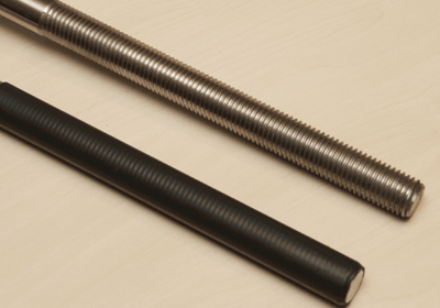 Thread with shrink sleeve foil protection, e.g. to protect the thread during concreting