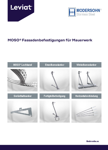 MOSO® Fassadenbefestigungen für Mauerwerk