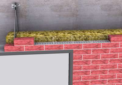 Angle masonry support with one bracket