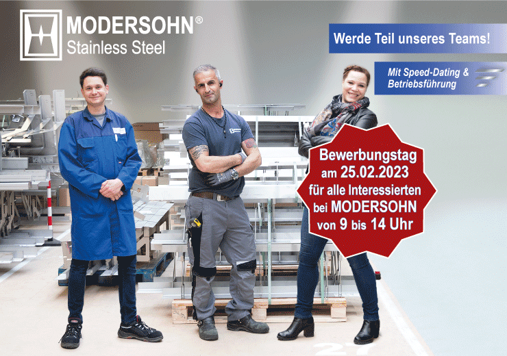 Bewerbertag am 25.02.2023 bei MODERSOHN